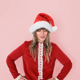 Luxe Christmas Santa Hat | Red