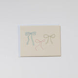 Ribbon Bow Greeting Card