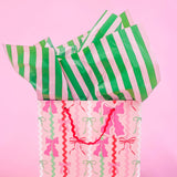 Christmas Ric Rac Bows Gift Bag