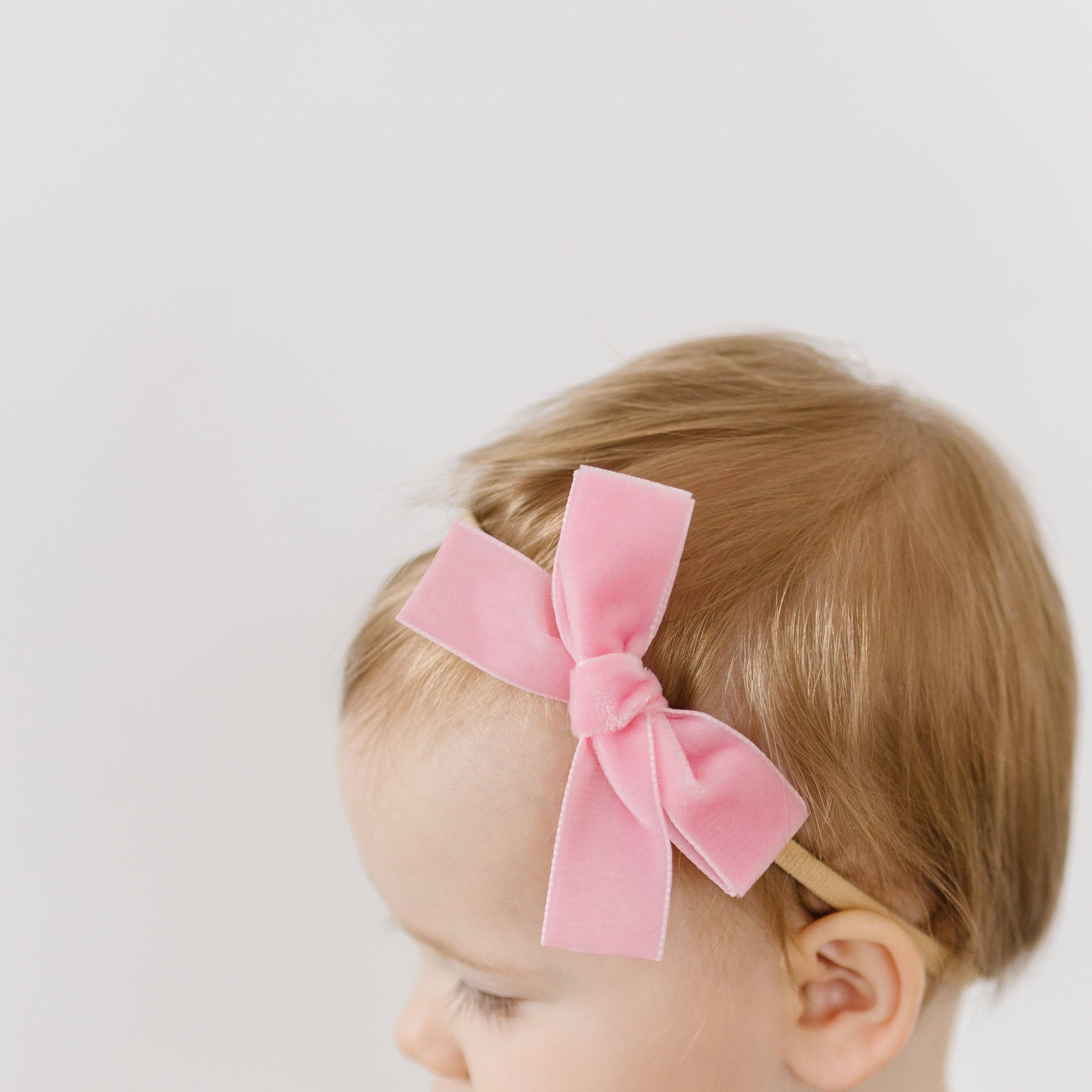 Classic Mini Velvet-Posy Pink