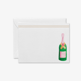 Champagne Bottle Flat Notecards