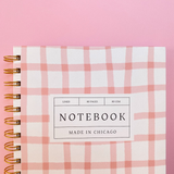 Pink Checkered Notebook