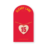 Kansas City Heart #15 Mahomes Necklace