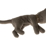 Plush Kitten, Medium - Earth Grey