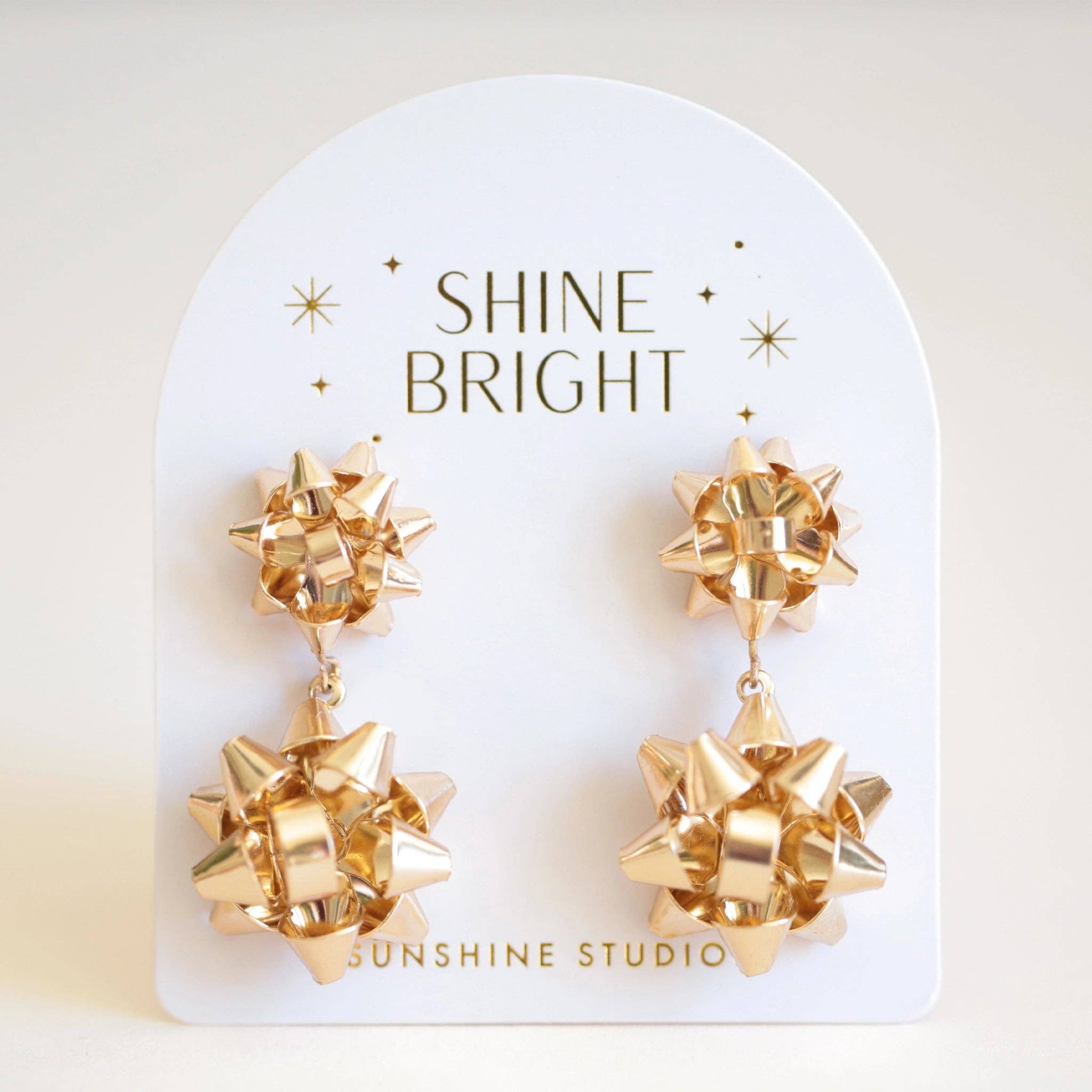 Holiday Bow Earrings | Double