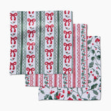 Christmas Ribbons Dishcloth Set