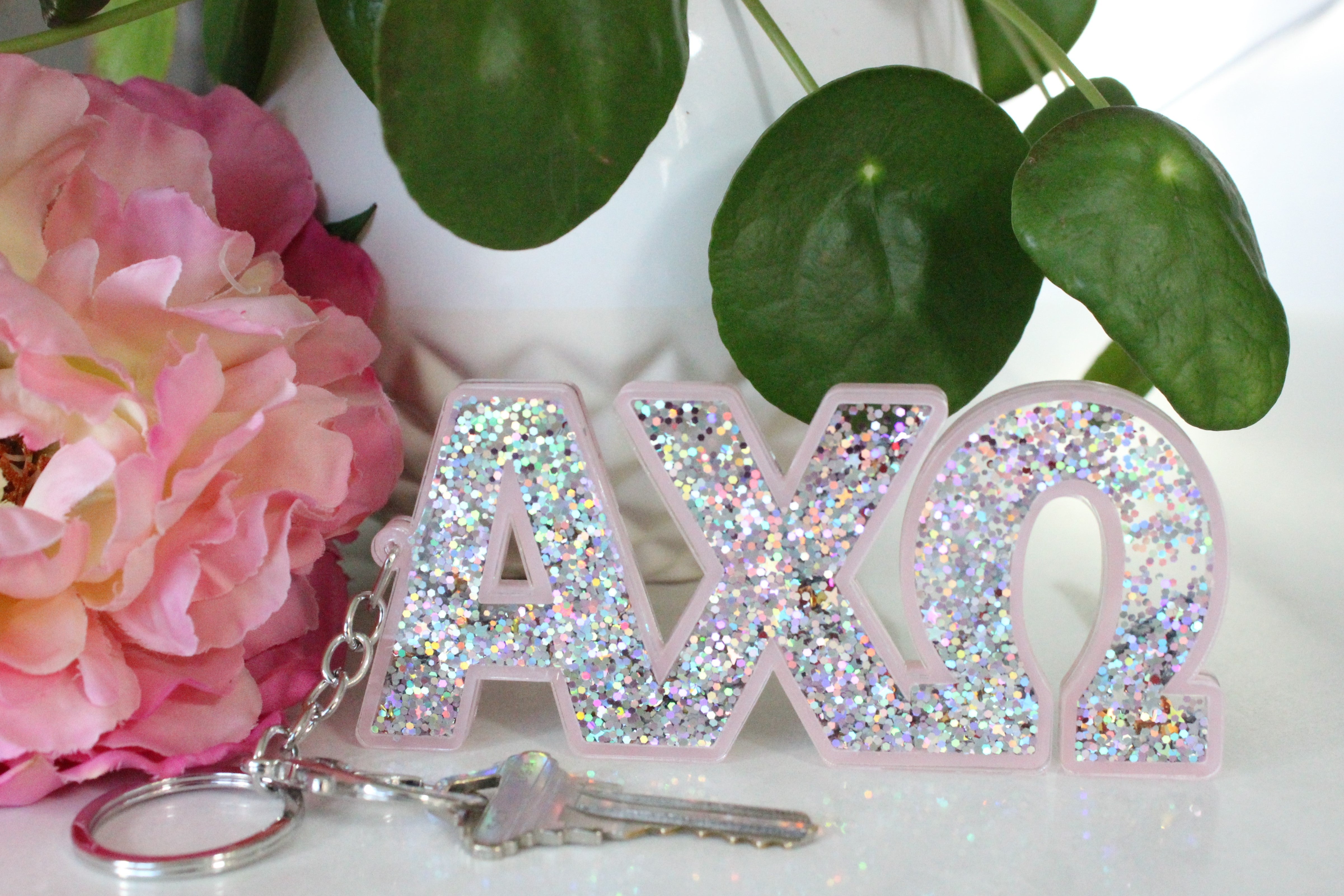 Sorority Glitter Keychains