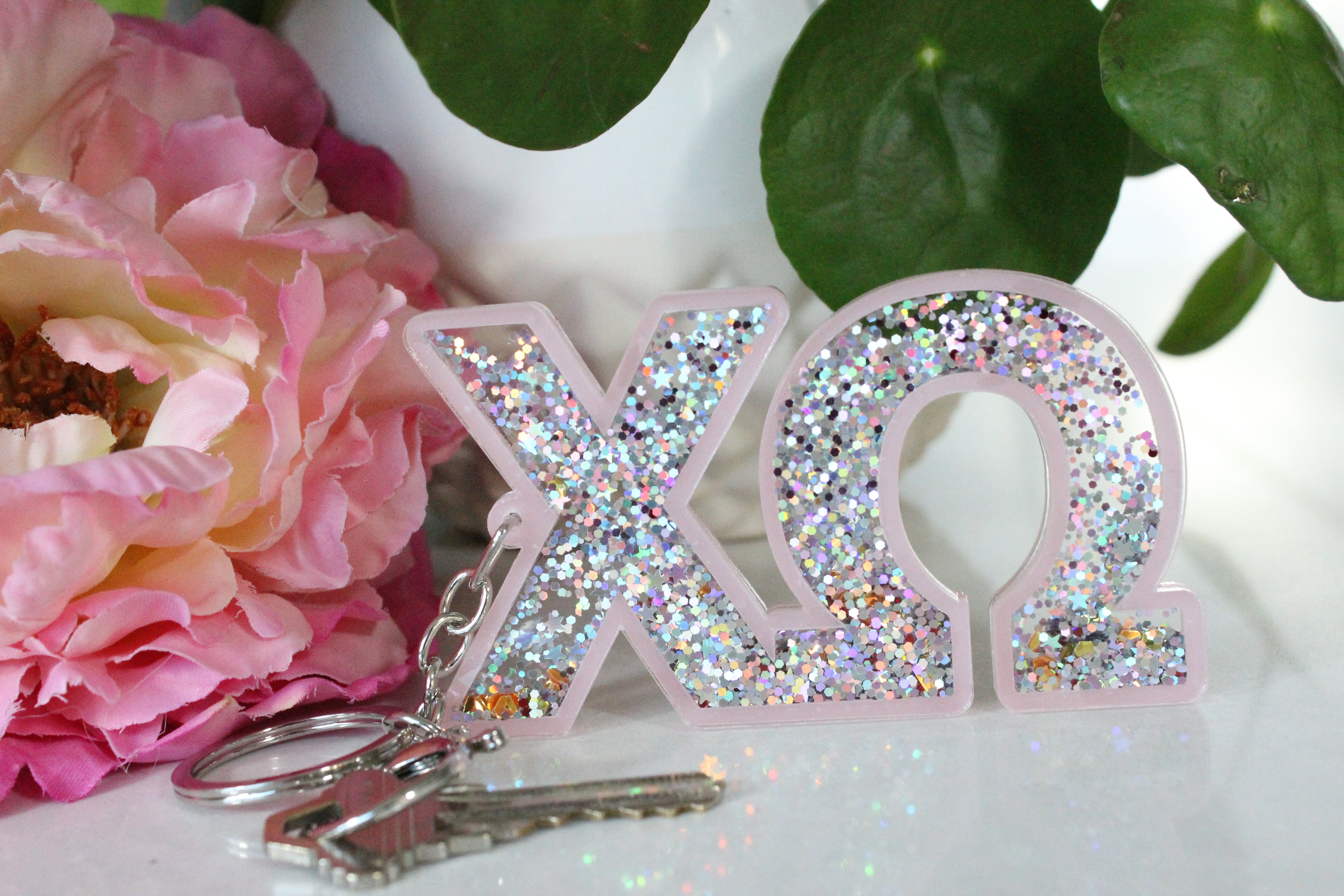 Sorority Glitter Keychains