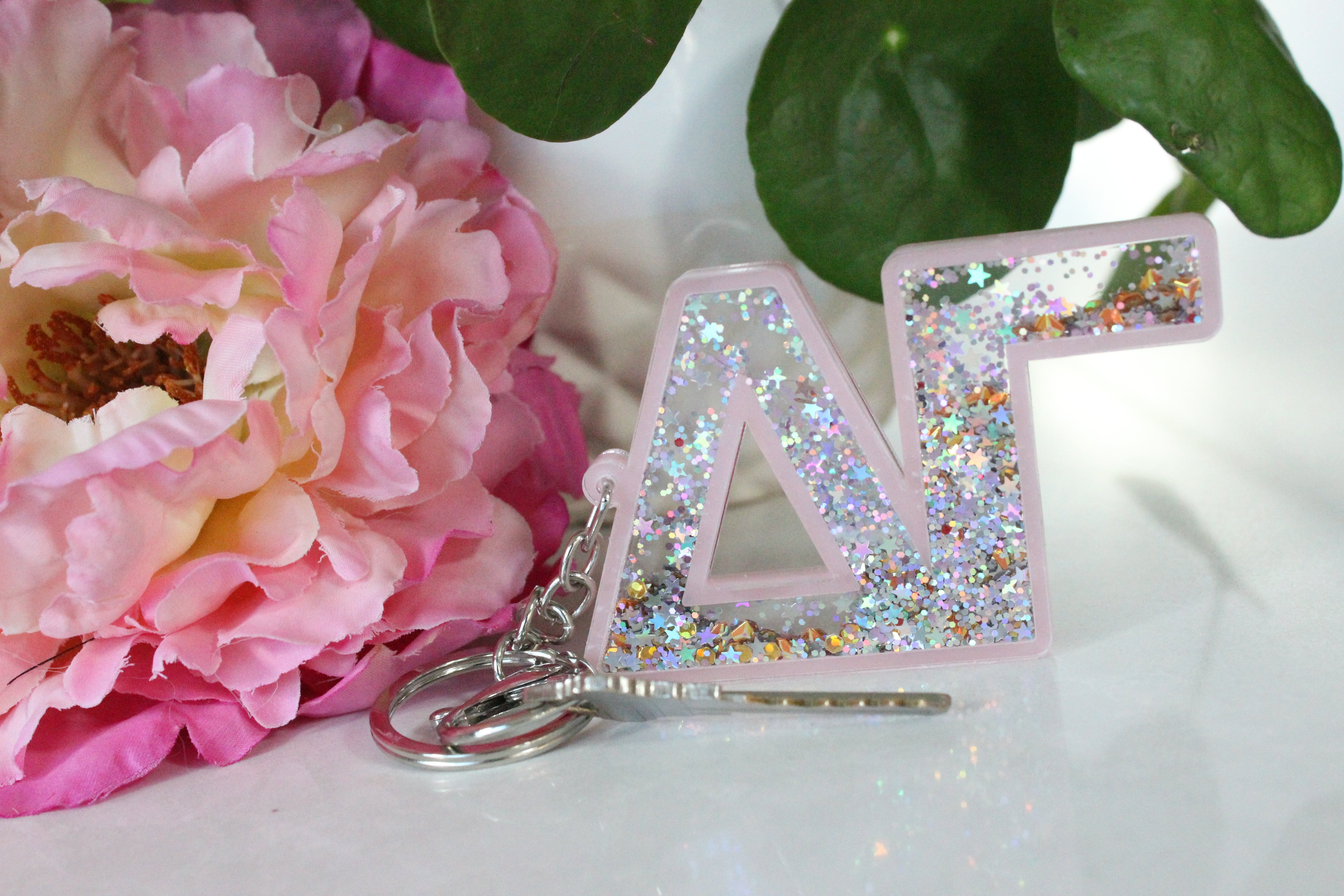 Sorority Glitter Keychains