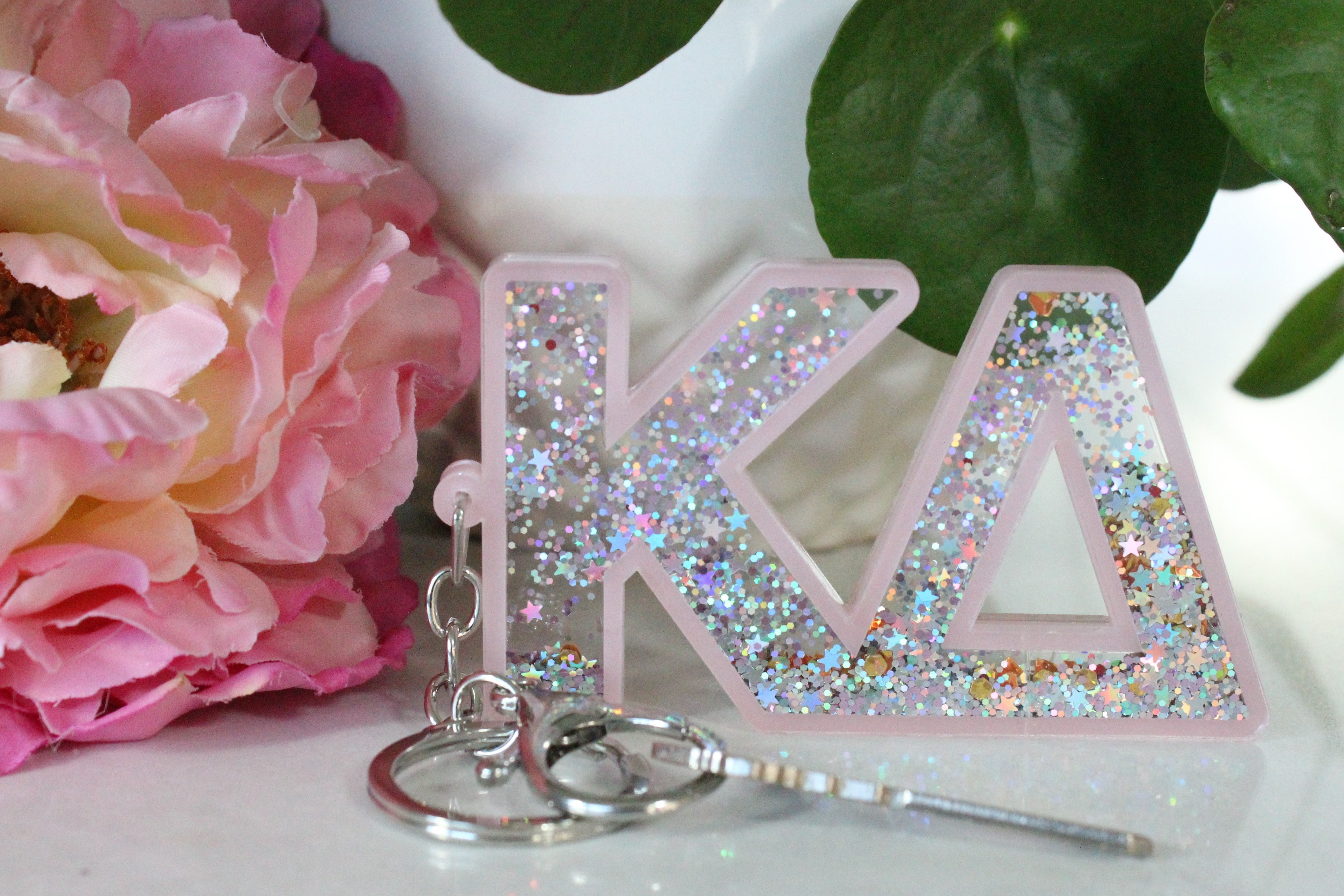 Sorority Glitter Keychains