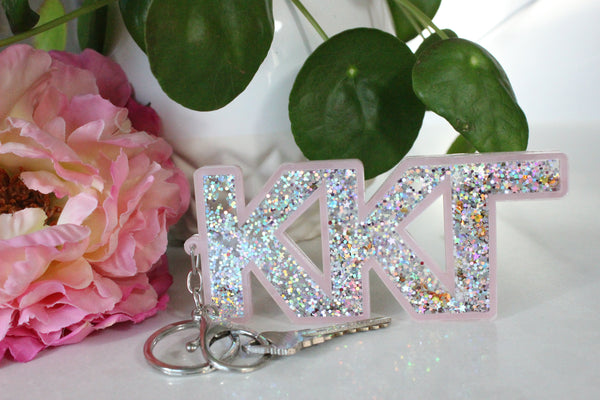 Sorority Glitter Keychains