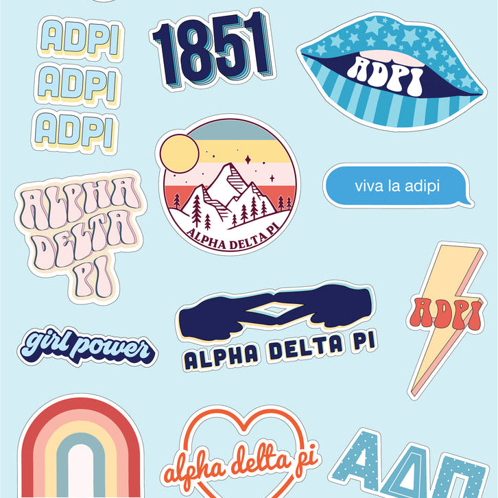 Sorority Girl Power Sticker Sheets