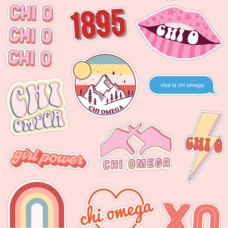 Sorority Girl Power Sticker Sheets