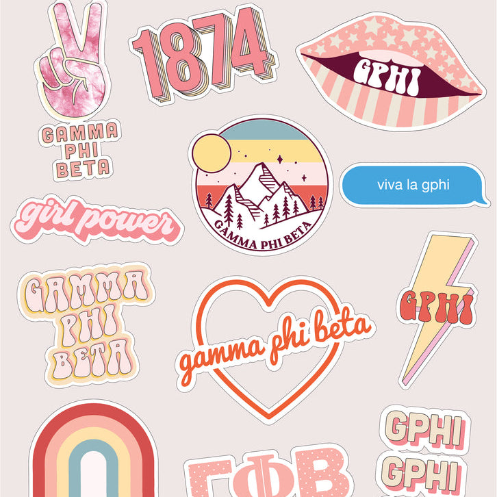 Sorority Girl Power Sticker Sheets