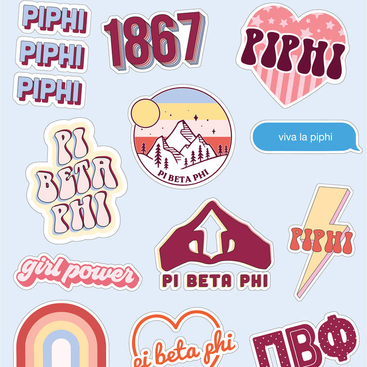 Sorority Girl Power Sticker Sheets