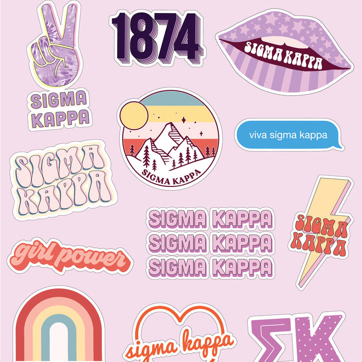 Sorority Girl Power Sticker Sheets