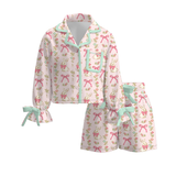 Easter Bunny bow tie Satin pajamas