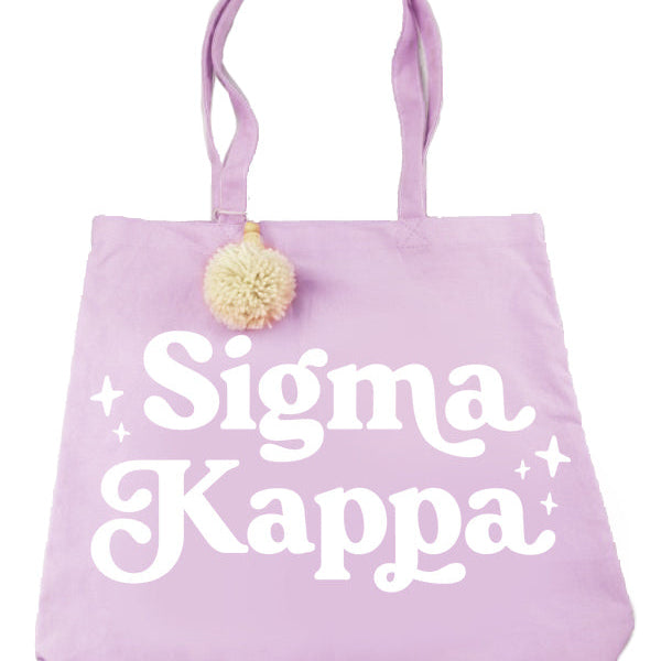 Sorority Pom Pom Totes