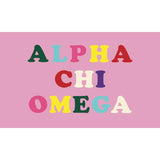 Sorority Color Letter Flag