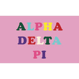 Sorority Color Letter Flag