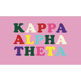 Sorority Color Letter Flag