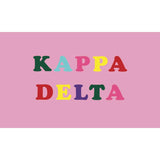 Sorority Color Letter Flag