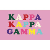 Sorority Color Letter Flag