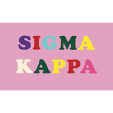 Sorority Color Letter Flag