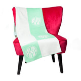 Sorority Woven Monogram Circle Blankets