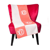 Sorority Woven Monogram Circle Blankets