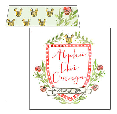 Sorority Square Greeting Card with Liner