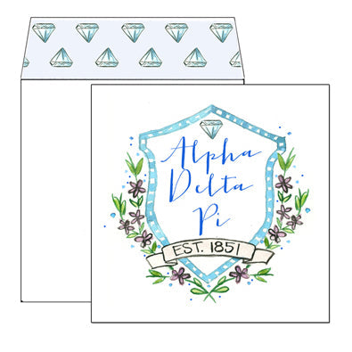 Sorority Square Greeting Card with Liner