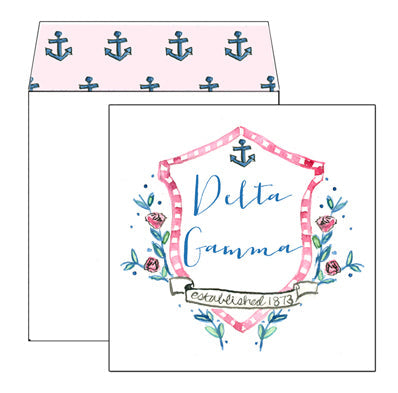 Sorority Square Greeting Card with Liner