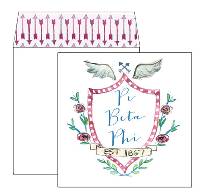 Sorority Square Greeting Card with Liner