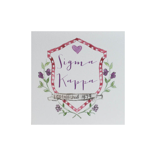 Sorority Square Greeting Card with Liner