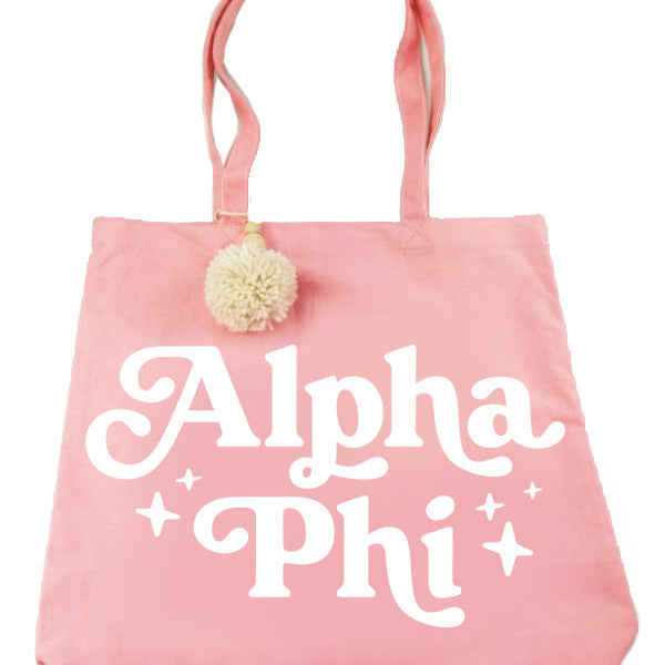 Sorority Pom Pom Totes