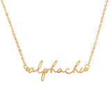 Sorority Script Necklace