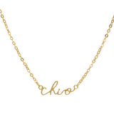 Sorority Script Necklace