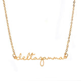 Sorority Script Necklace