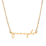 Sorority Script Necklace