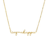 Sorority Script Necklace