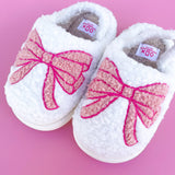 Toddler/Kids Pink Bow Slippers