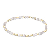 Hope Unwritten 3mm Bead Bracelet - Pearl