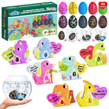 40 Packs Kids Valentine Dinosaur Hatching Eggs & Cards Set