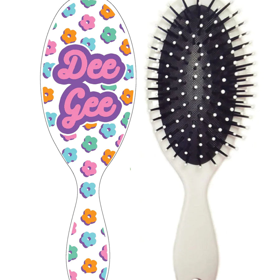 Flower Child Sorority Hairbrush