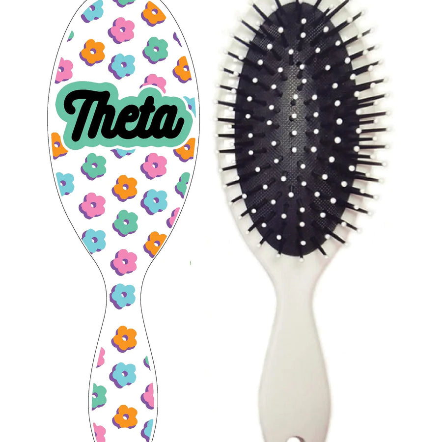 Flower Child Sorority Hairbrush