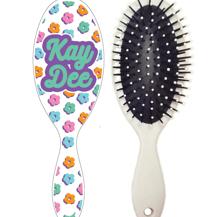 Flower Child Sorority Hairbrush