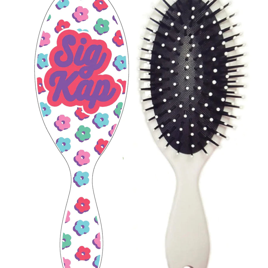 Flower Child Sorority Hairbrush