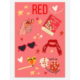 Red Sticker Sheet