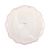 Pembroke Pink Edge Scallop Plates